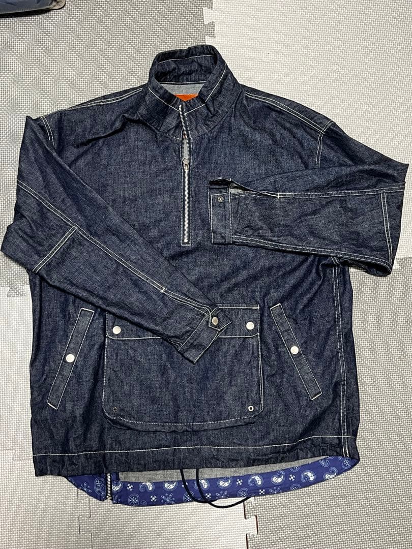 DENHAM ハーフジップ　プルオーバー