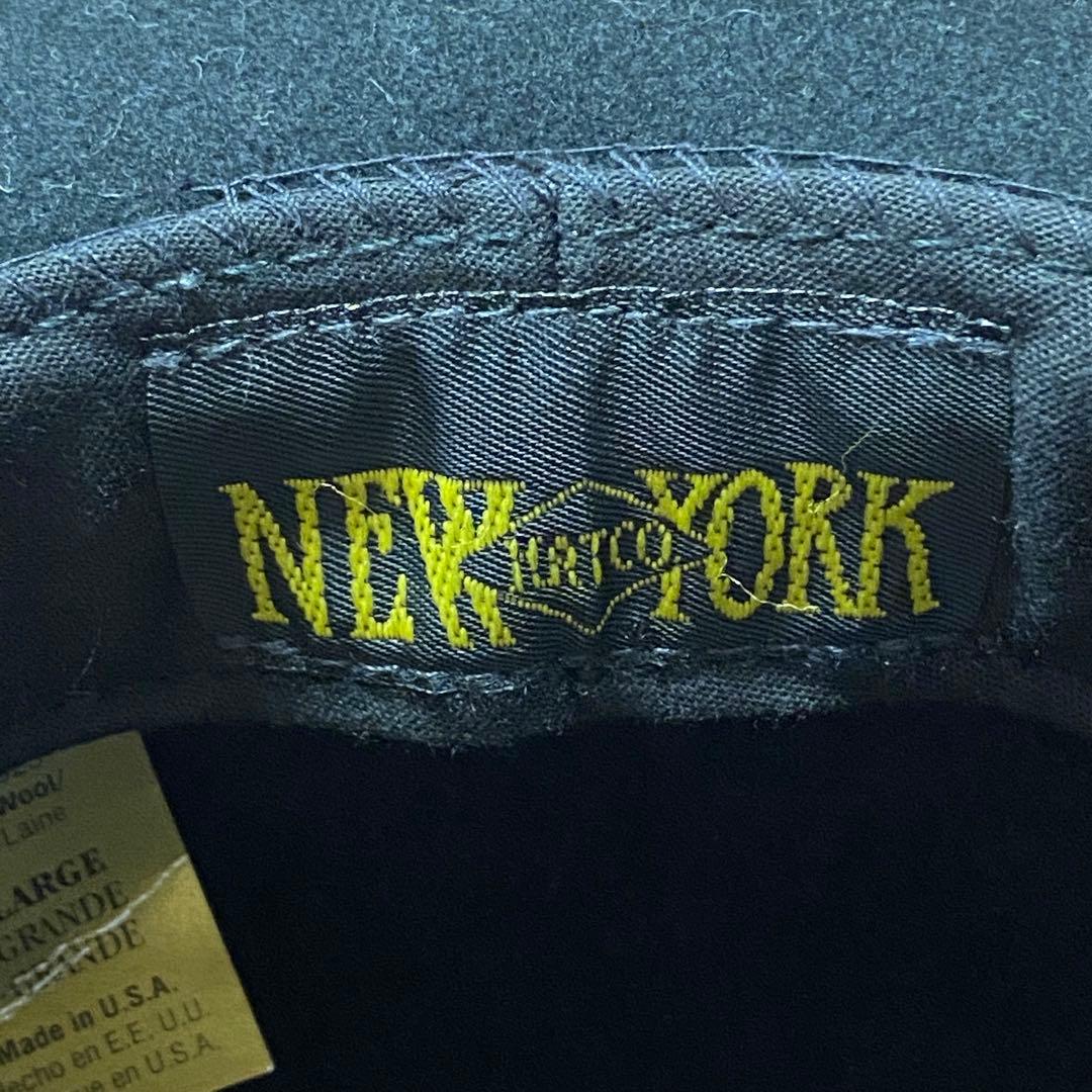 USA製 ニューヨークハット × HTC ウールハット　スタッズ　レザー