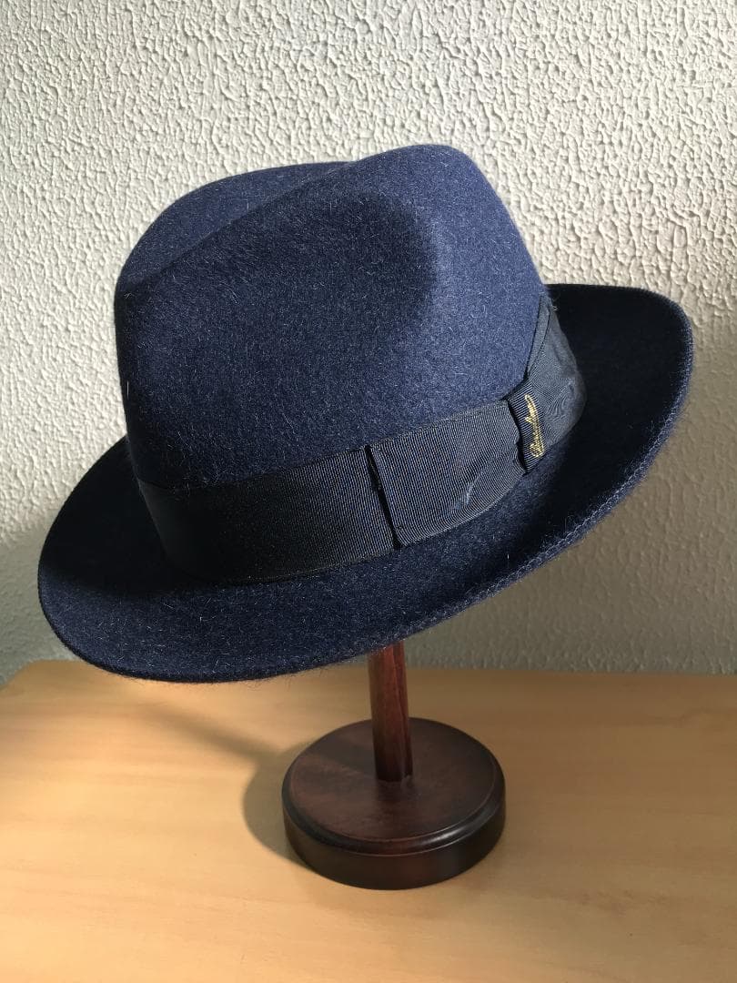 ボルサリーノ ラビットファー　トラベラー ネイビー　60㎝