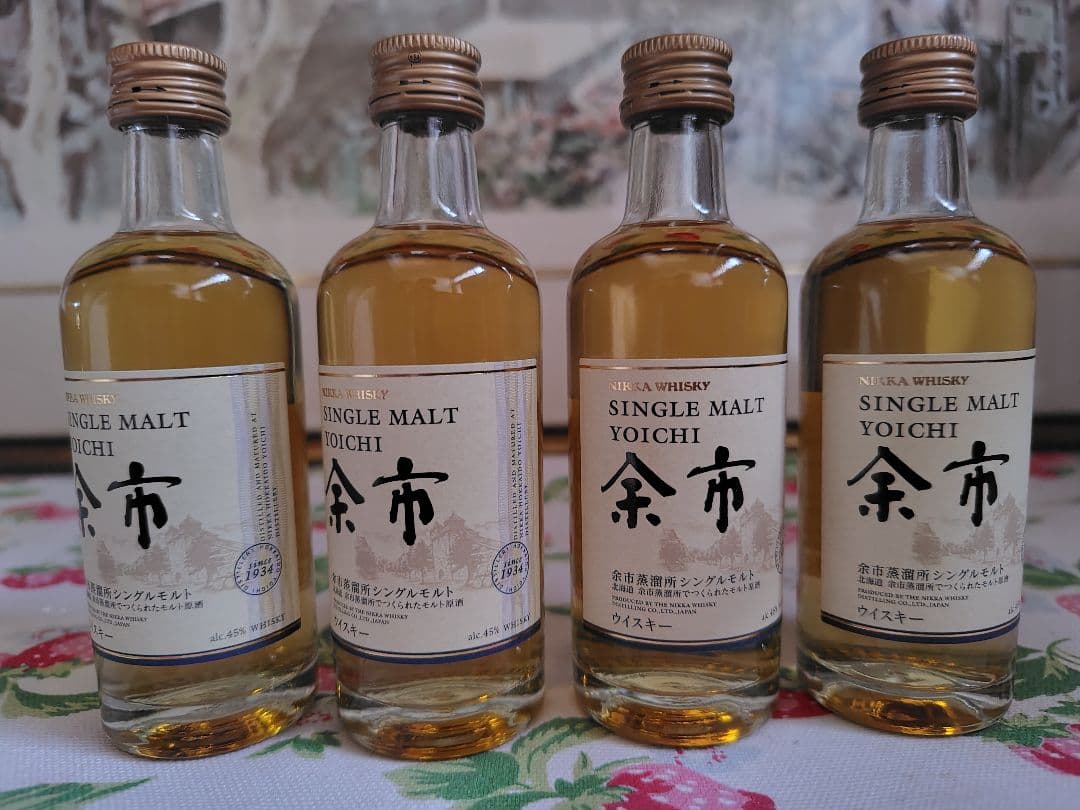 ニッカウヰスキー　新品未開封 NIKKA 余市　ミニボトル　50ml 4本セット