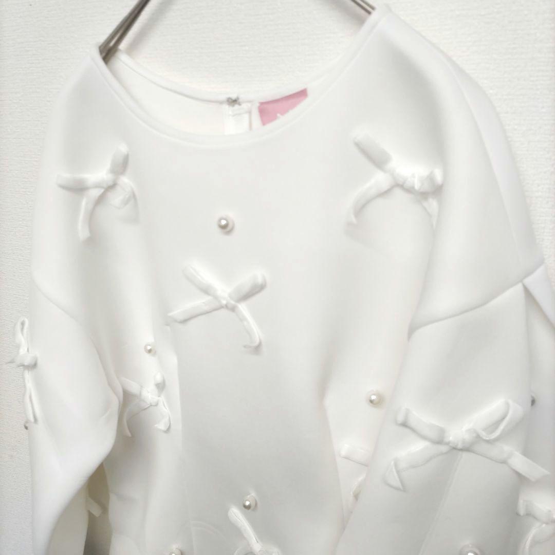 新品タグ付き　chesty × Ayano ベロアリボンパールワンピース