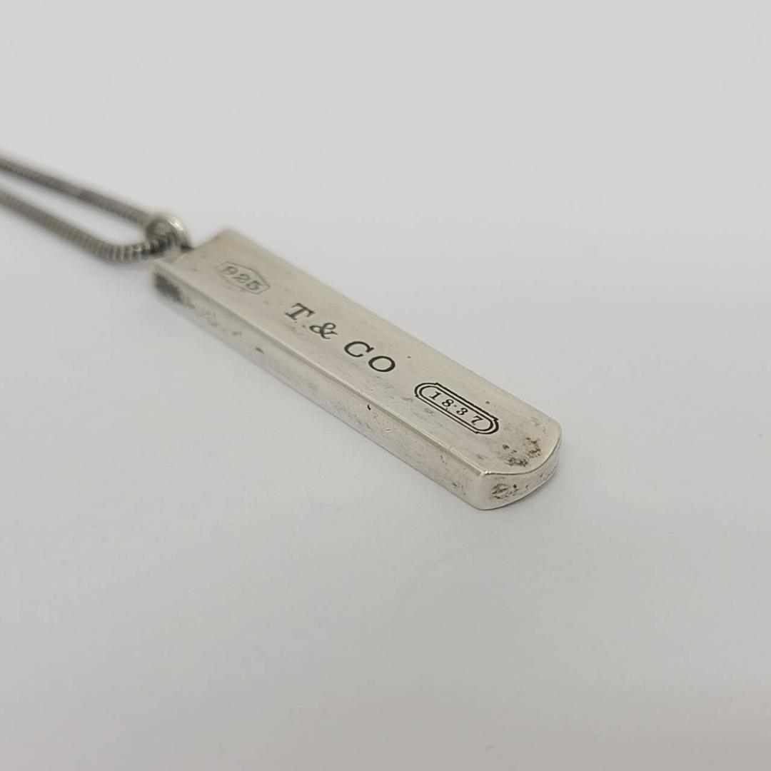 ティファニー ネックレス 1837 バー プレート 925刻印 シルバー ②