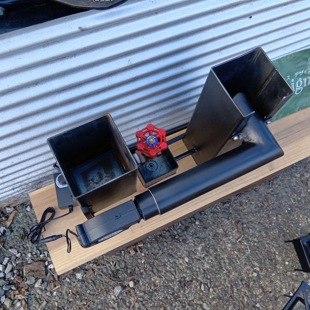 ☆本物☆　廃油ストーブ　【ミニファクトリー】煙突アダプター　アースデザイン