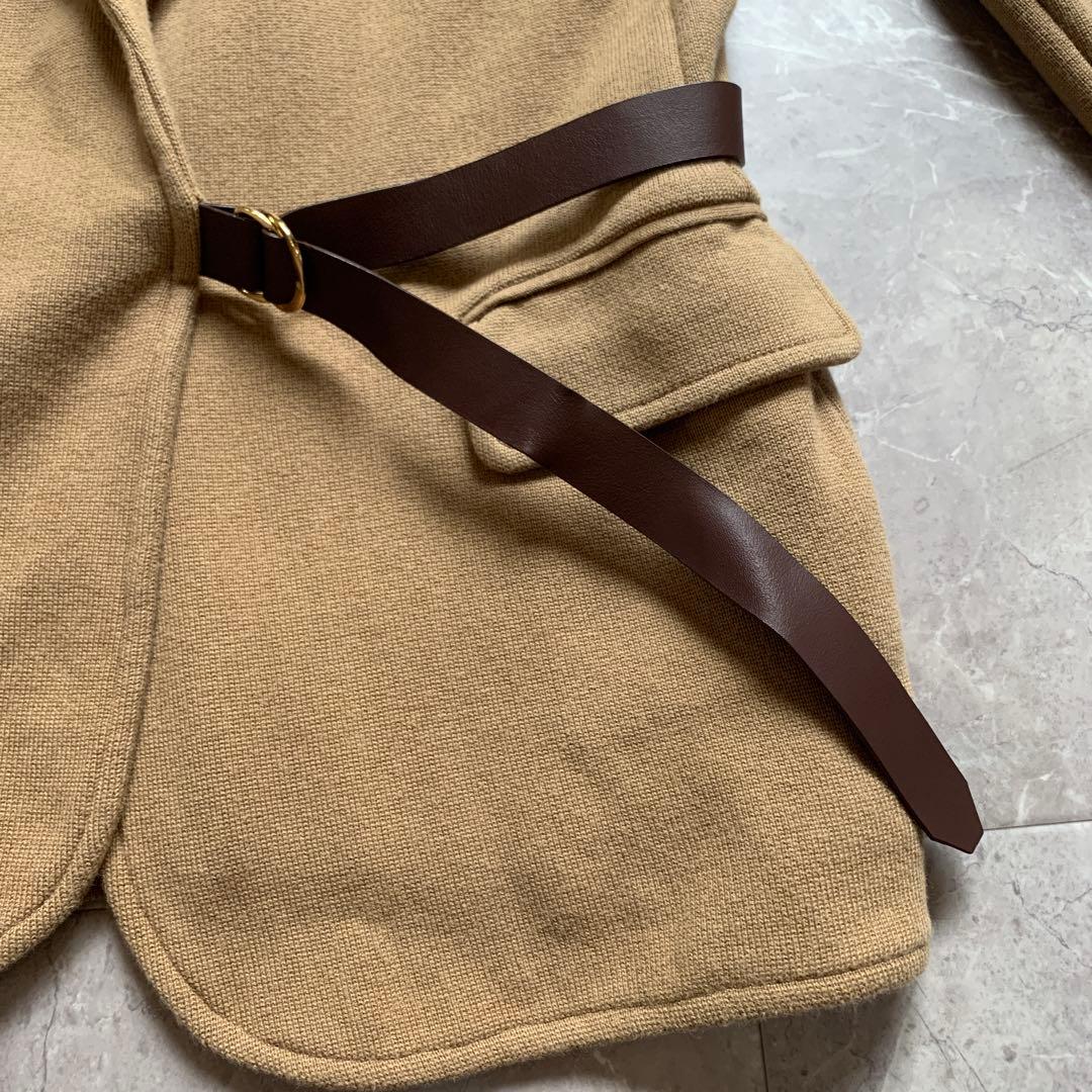 ローレンラルフローレン　レザートリムコットンブレンドブレザー　近年モデル　XS