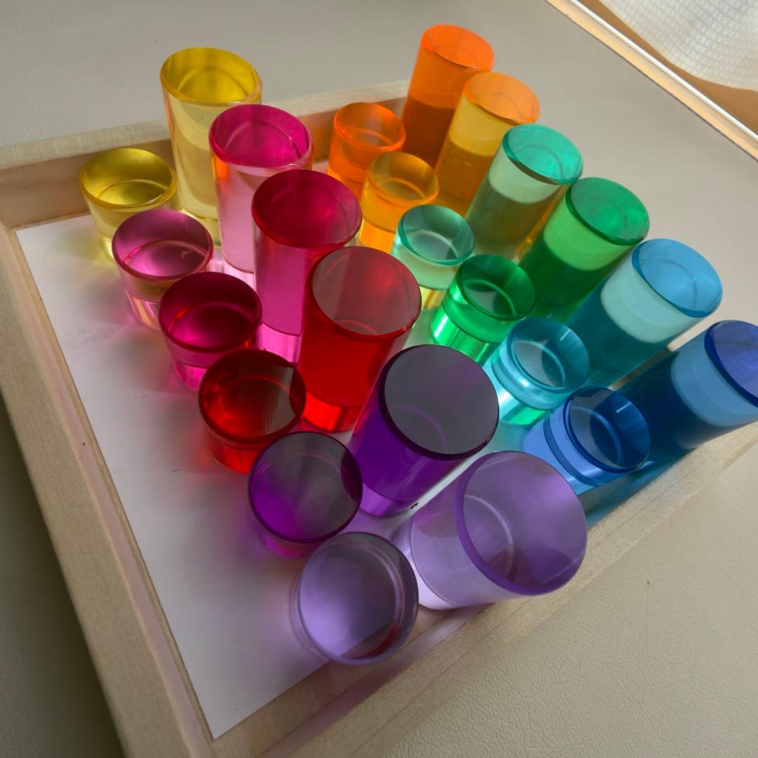 アクリル積み木　シリンダー