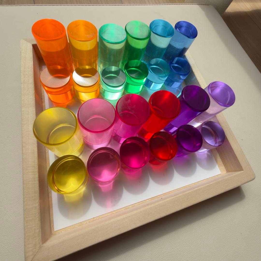 アクリル積み木　シリンダー