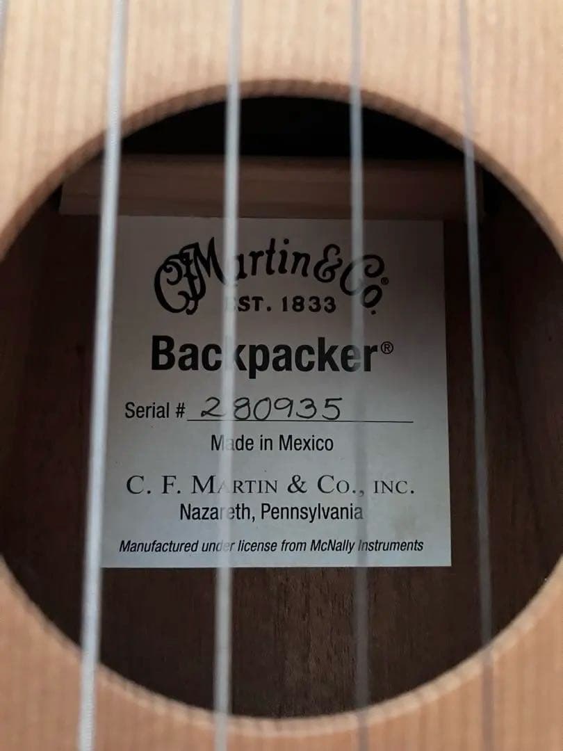 マーチン　バックパッカー　トラベルギター