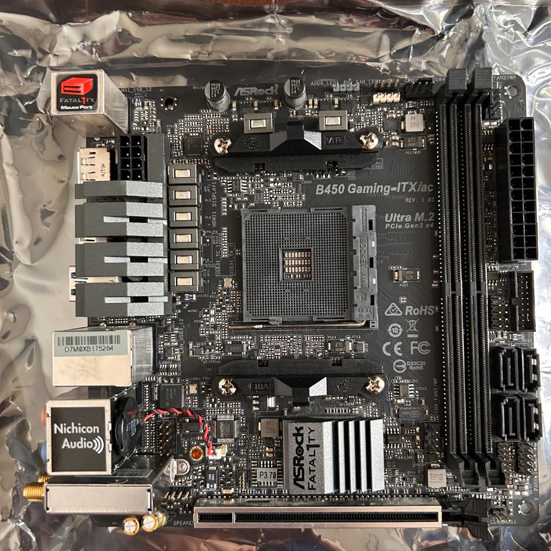 マザーボード ASRock B450 Gaming-ITX/ac