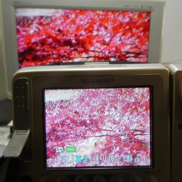 動作良好　Video.8シャープVL-EH480 8ミリビデオカメラDVD化
