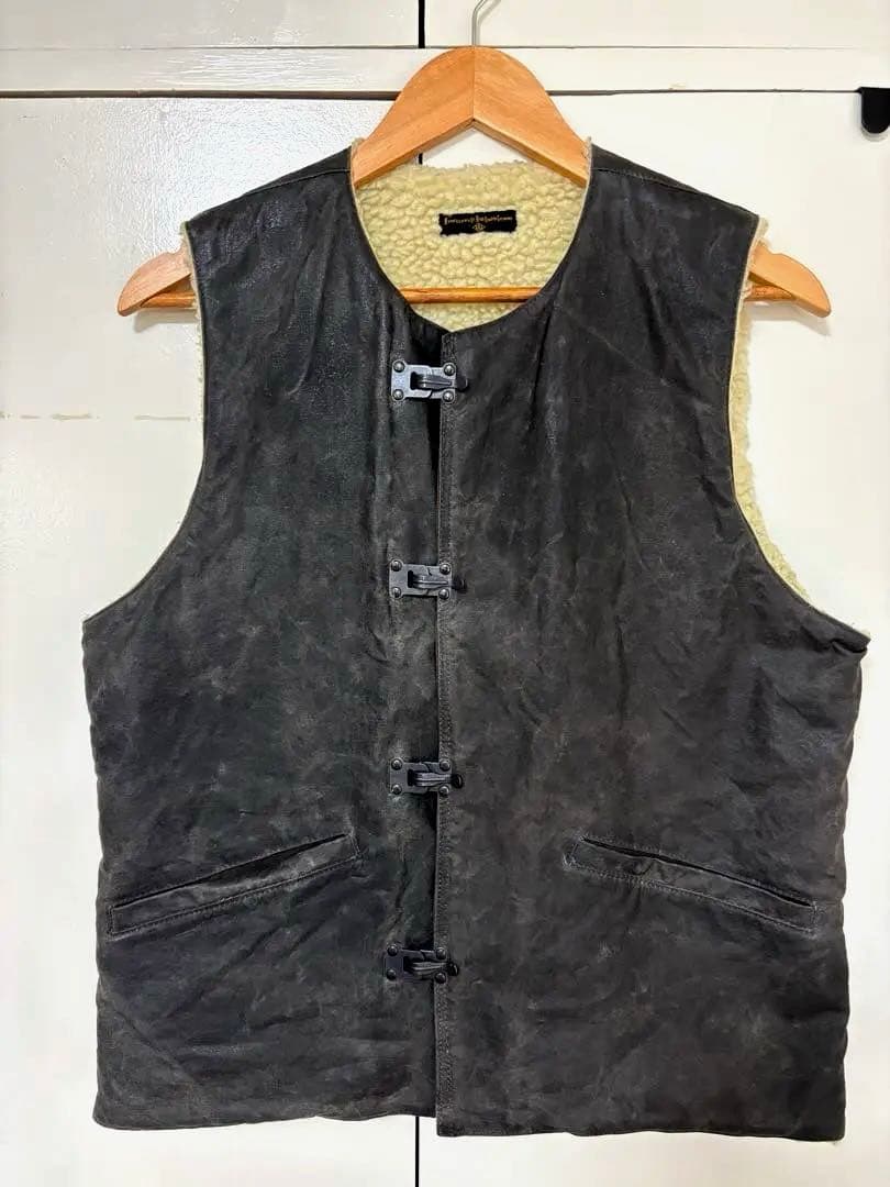 BAA COSTUME MFG◆WAXED HOOK BOA VEST ブラック