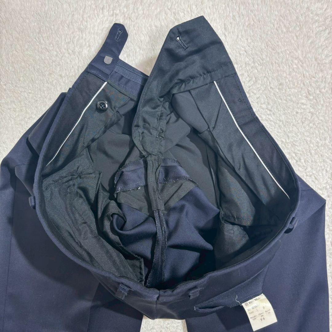 スーツセレクト　シルク混　ジャケット　ベスト　パンツ　スリーピース　光沢