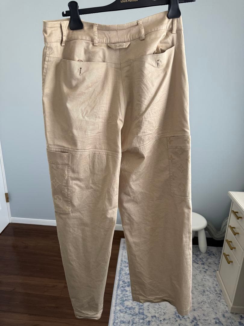 LOUIS VUITTON 24SS モノグラムポケットコットンワークパンツ