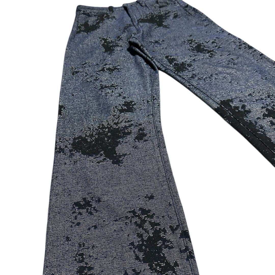 美品　ZARA ジャガード デニム セットアップ ジャケット パンツ 上下セット