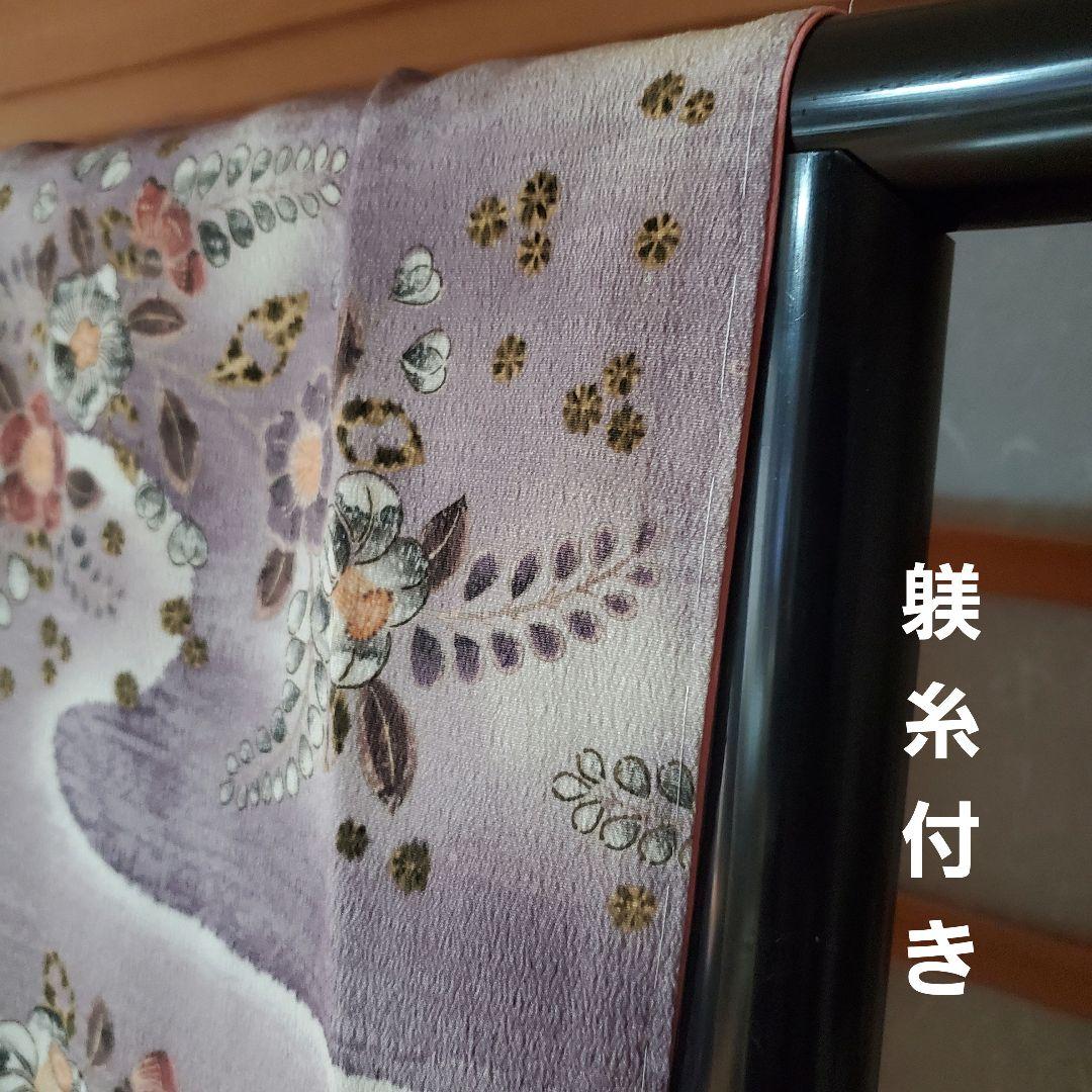 未使用♥️手描き紬訪問着「辻ヶ花」 パールトーン　トールサイズ◾お値打ち価格