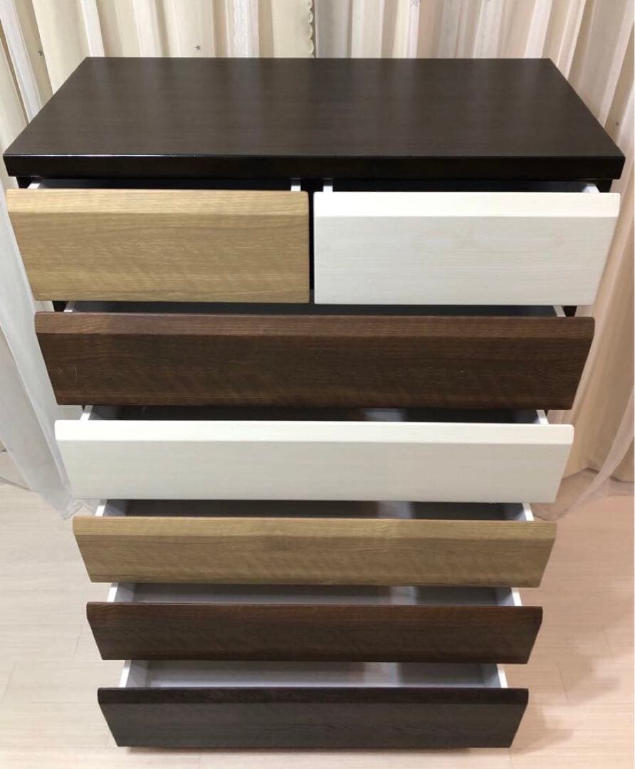 フィナンシェさま専用！ 北欧風カラフル6段チェスト