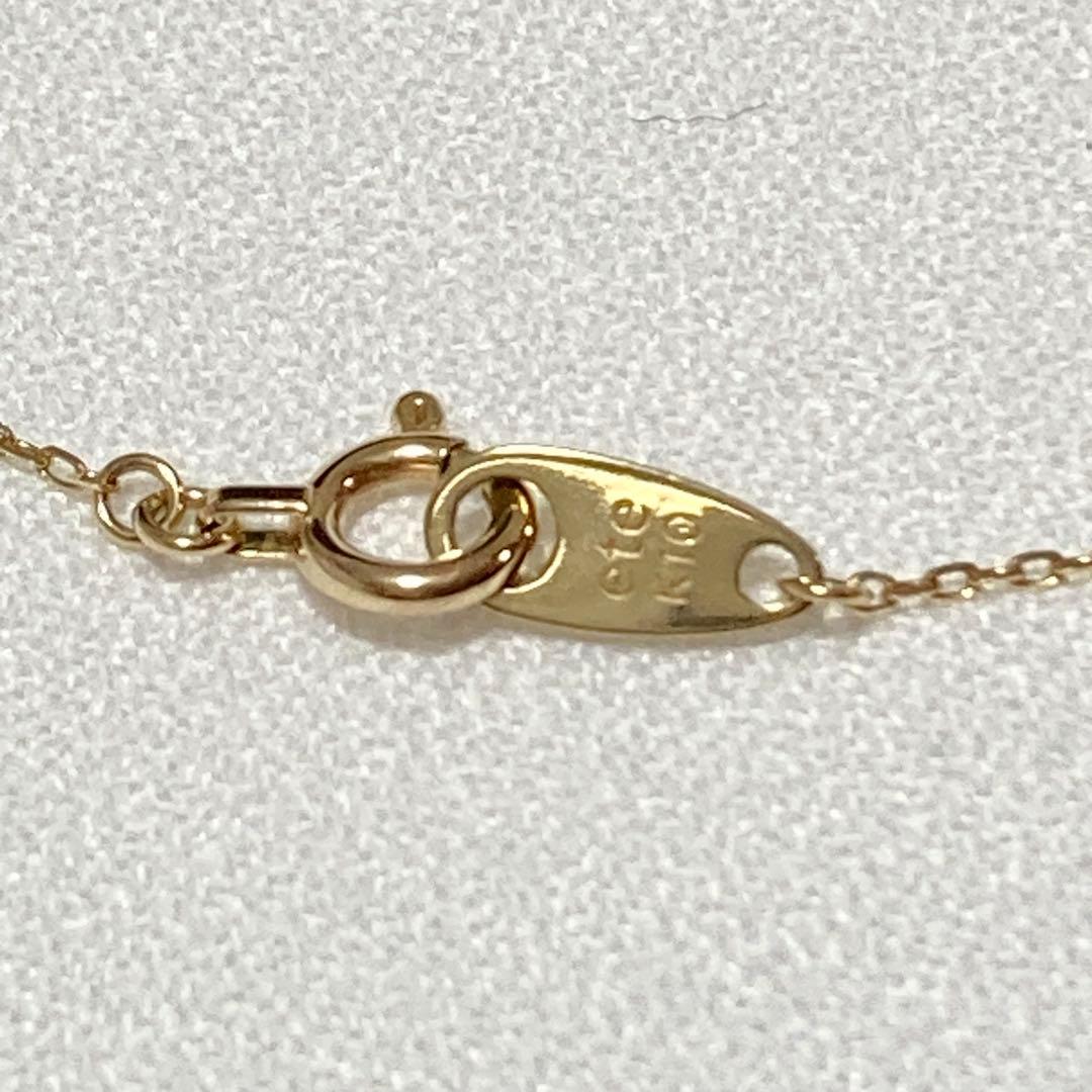 ete K10 ダイヤモンド ネックレス パヴェ 上品