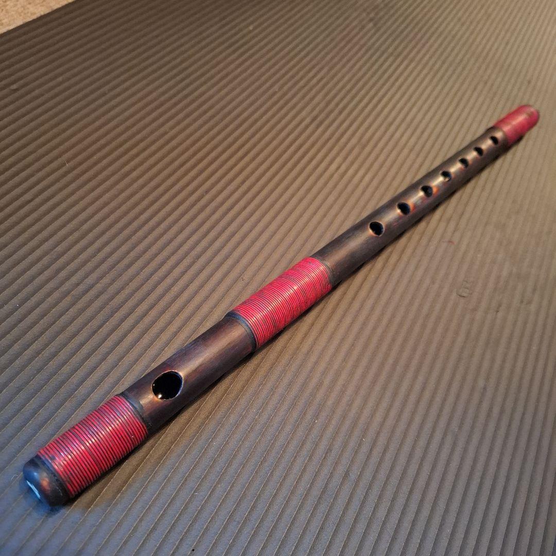 篠笛　古典調　7穴　5本調子　天地胴巻き　超鐵仕様