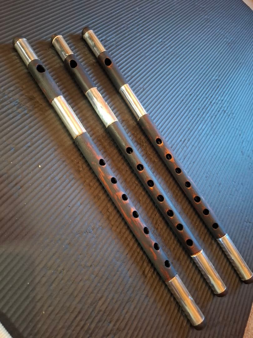 篠笛　古典調　7穴　5本調子　天地胴巻き　超鐵仕様