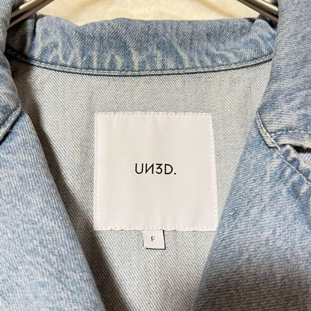 【UN3D】希少品✨アシンメトリーデニムジャケット ダメージ加工 石原さとみ着用