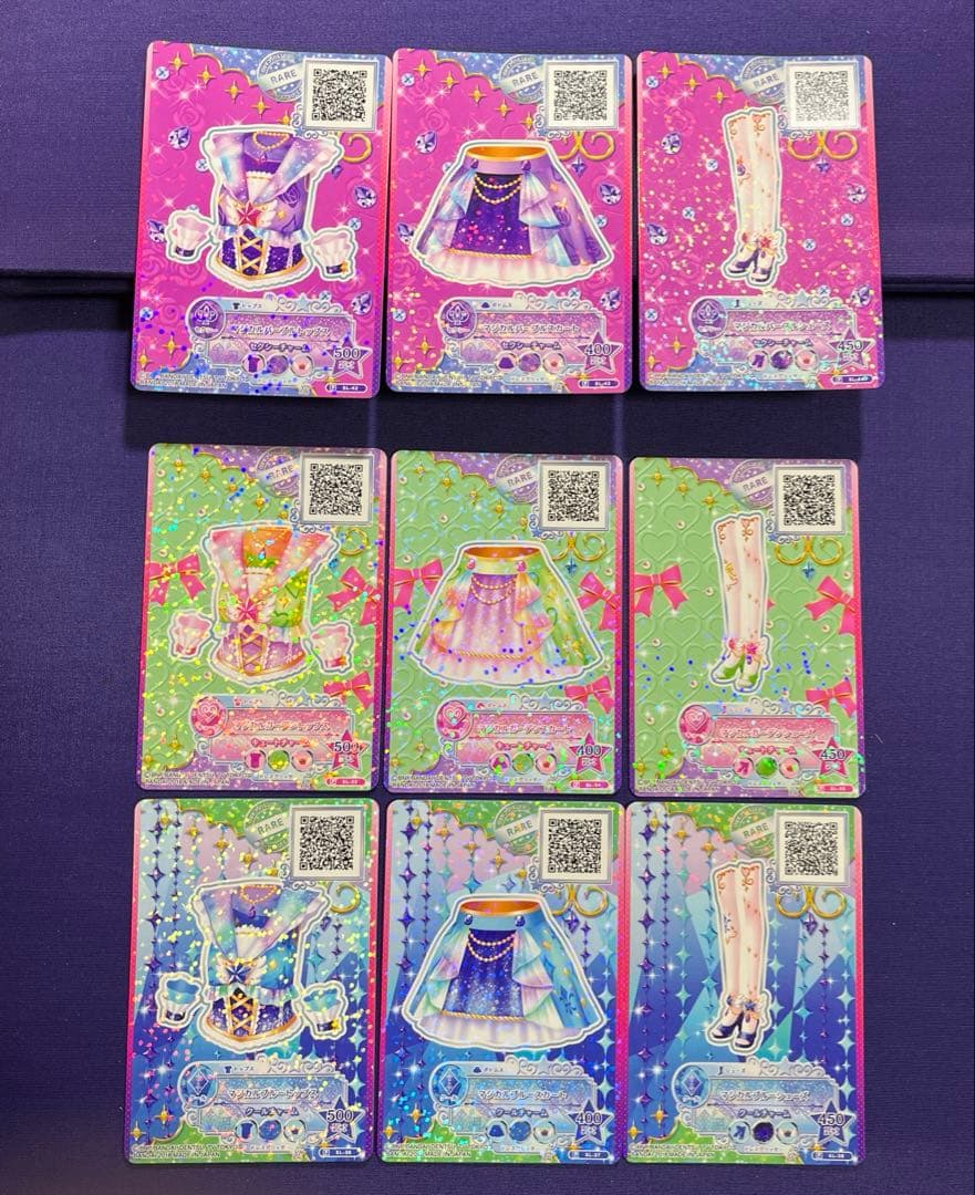 アイカツ 武道館 マジカルパープル　マジカルガーデン　マジカルブルー　コーデ