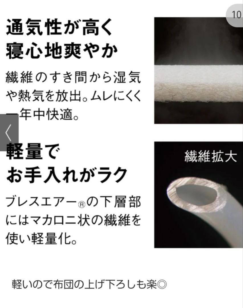 ✅美品・おまけ付✅【ブレスエアー®】敷布団 NEO+ /ネオプラス ダブルサイズ