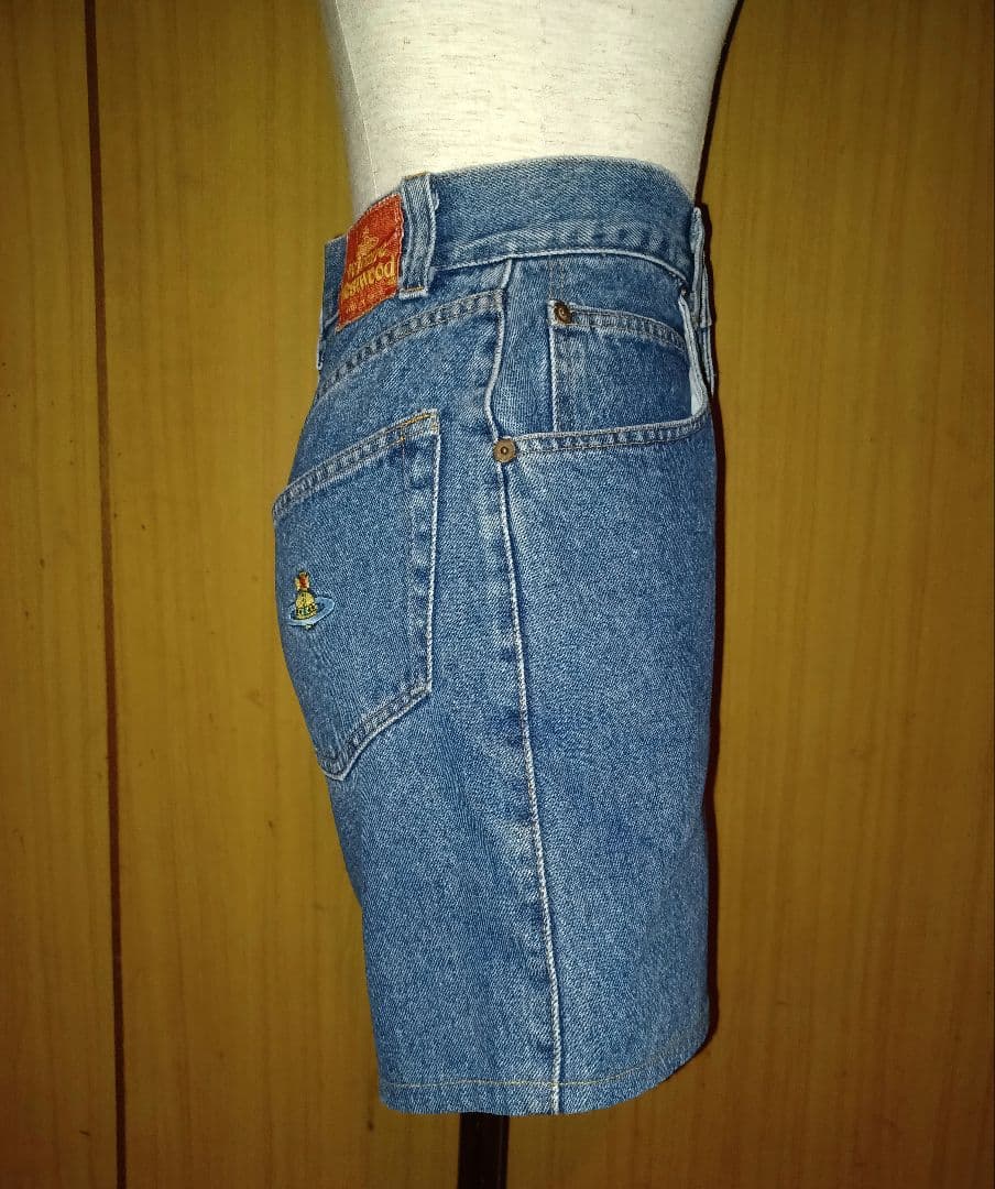 ヴィヴィアンウエストウッド　レア！80s後期旧赤タグデニムショートパンツ