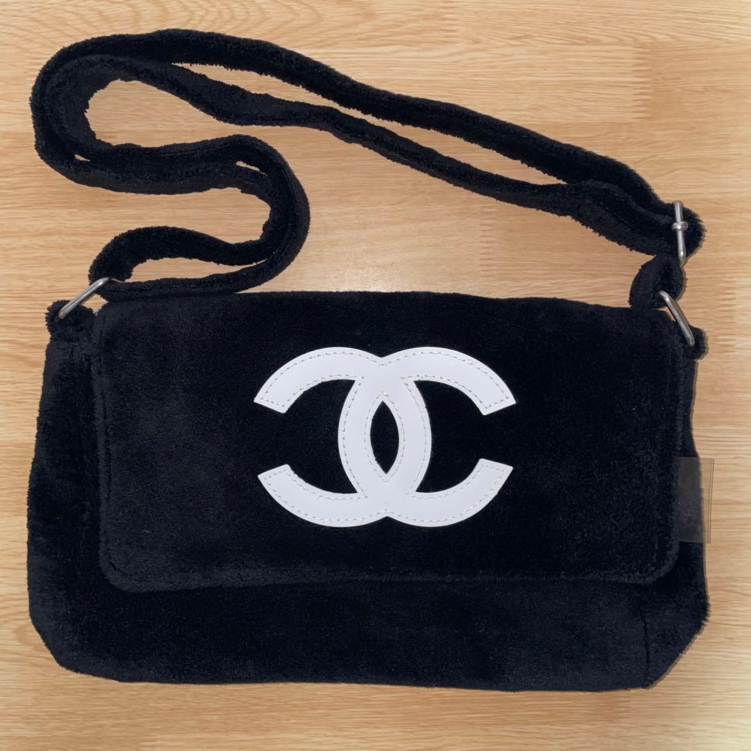 CHANEL シャネル ノベルティ ショルダーバッグ ブラック ホワイト