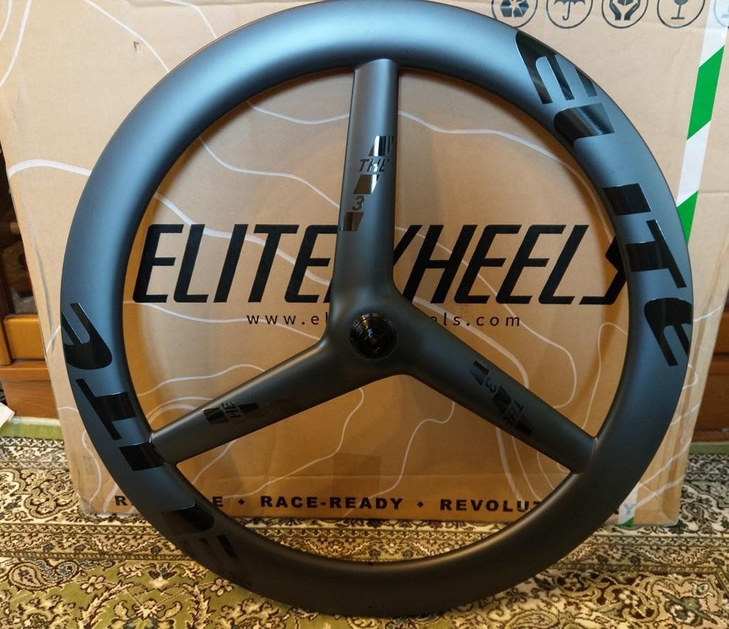 【美品】ELITEWHEELS　3スポークホイール フロント