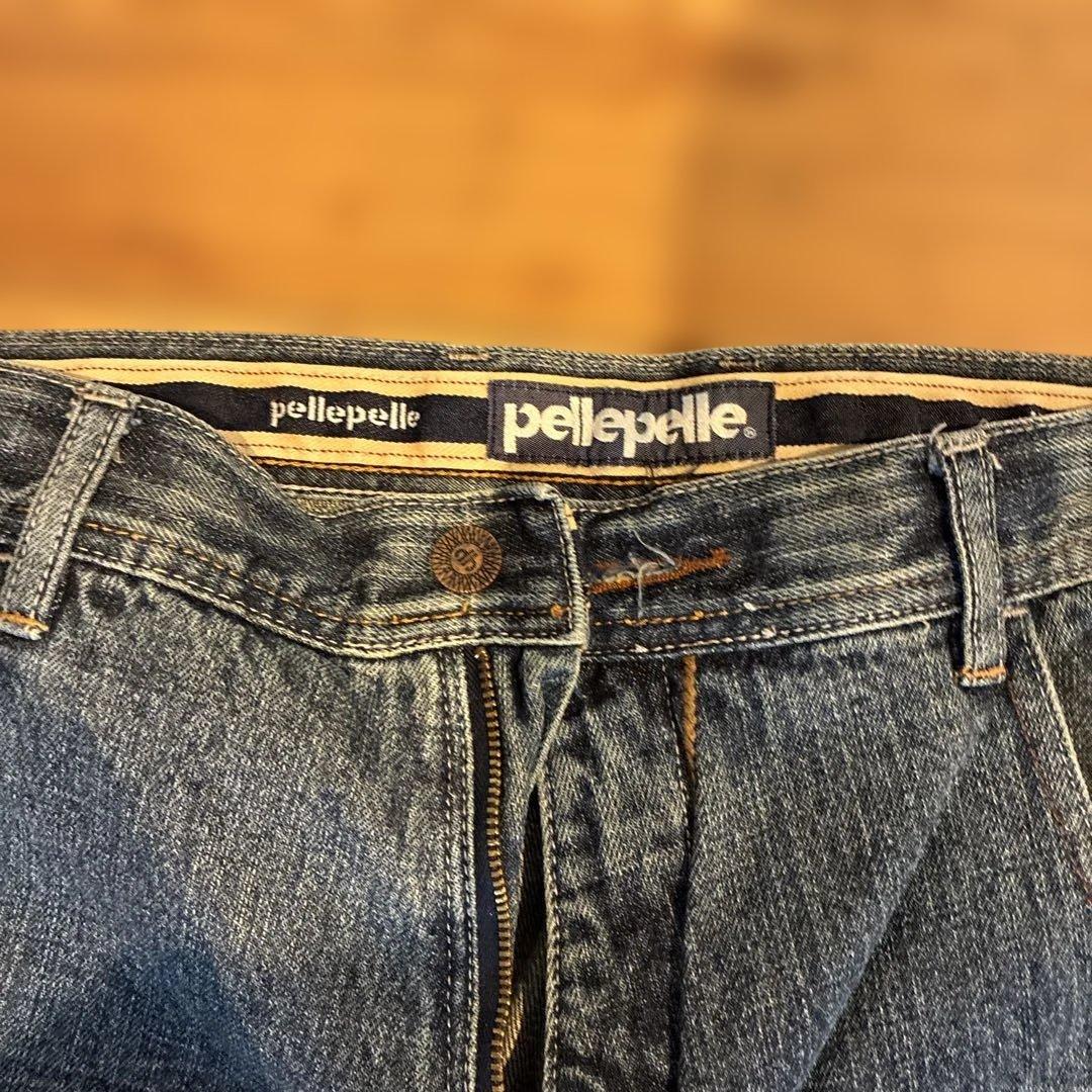 pellepelle デニムセットアップ XL W34 希少当時モノ