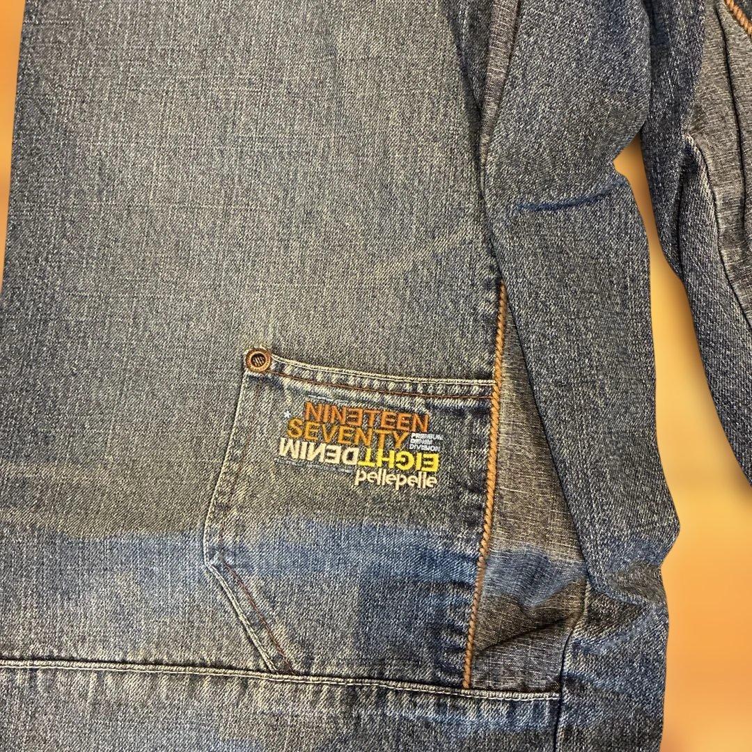 pellepelle デニムセットアップ XL W34 希少当時モノ