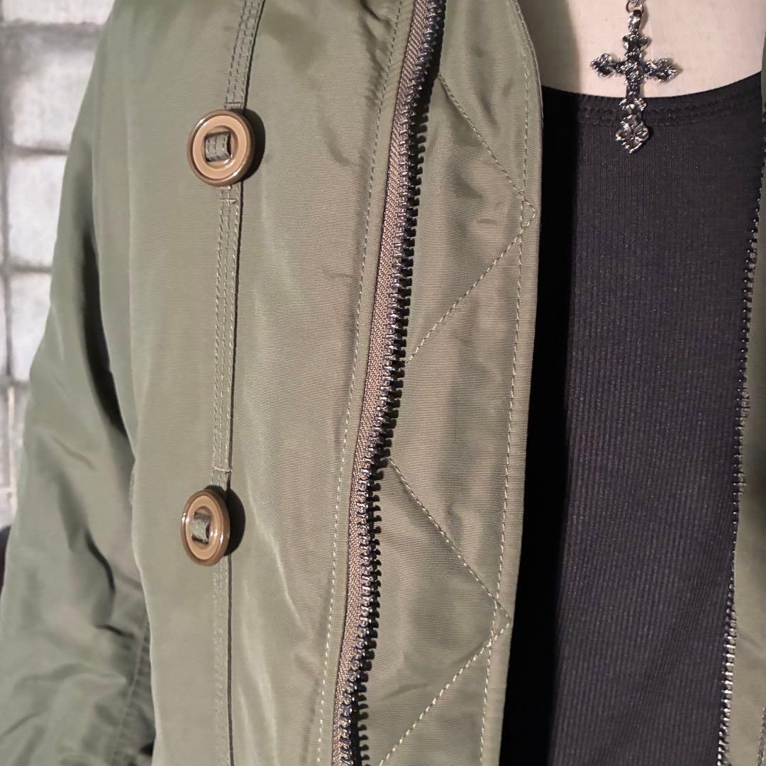 モッズコート　フライトジャケット　リアルファー　 N2B ミリタリー　ナイロン