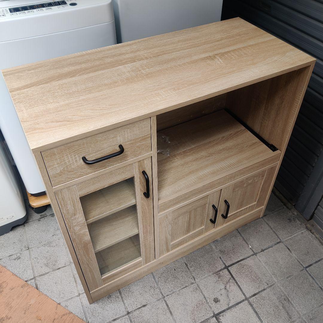 プラム 幅88 レンジ台 食器棚 コンパクト 大阪市内配送無料