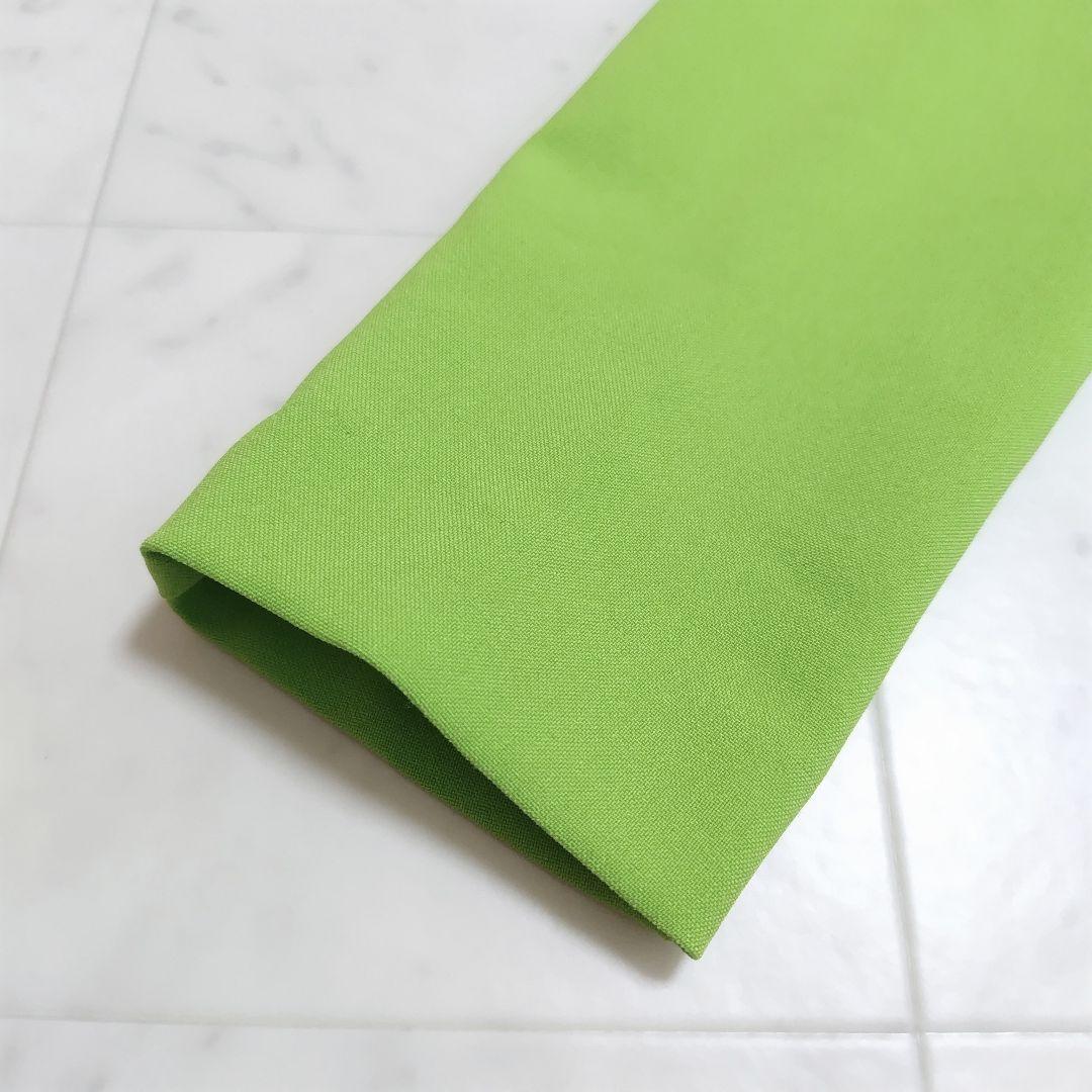 【VERSACE】ステンカラー ジャケット フロントファスナー 黄緑 ブランド