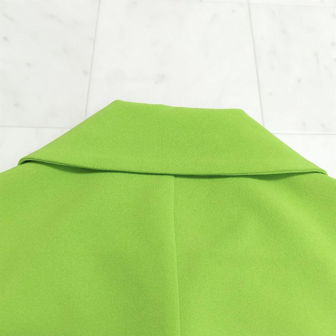 【VERSACE】ステンカラー ジャケット フロントファスナー 黄緑 ブランド