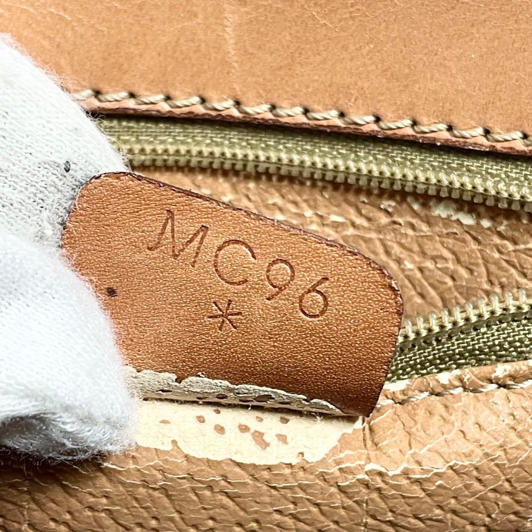 セリーヌ ロゴ 型押し マカダム ハンドバッグ フォーマルバッグ 2way 茶色