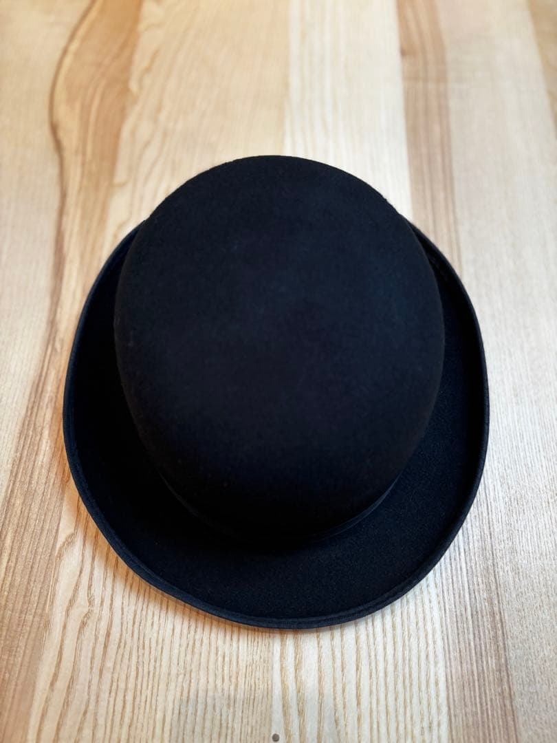 ニューヨークハット ダービー フェルト デラックス 希少 黒 L