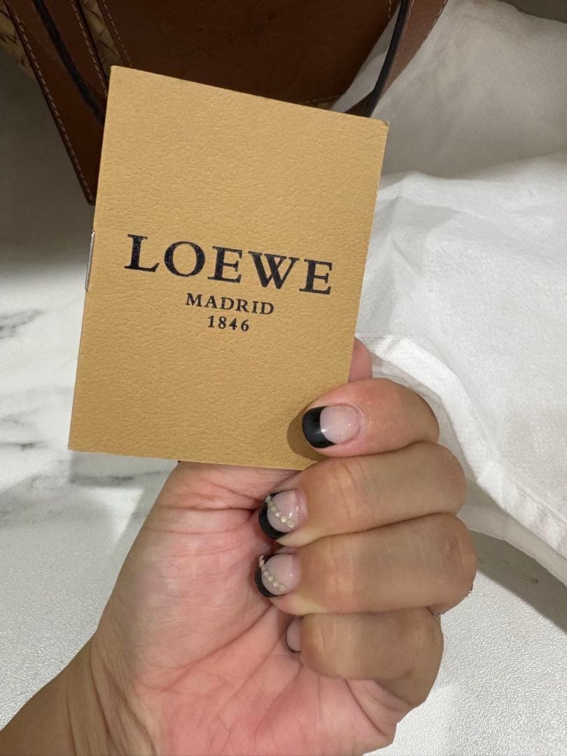 LOEWE かごバッグ ベージュ/ブラウン