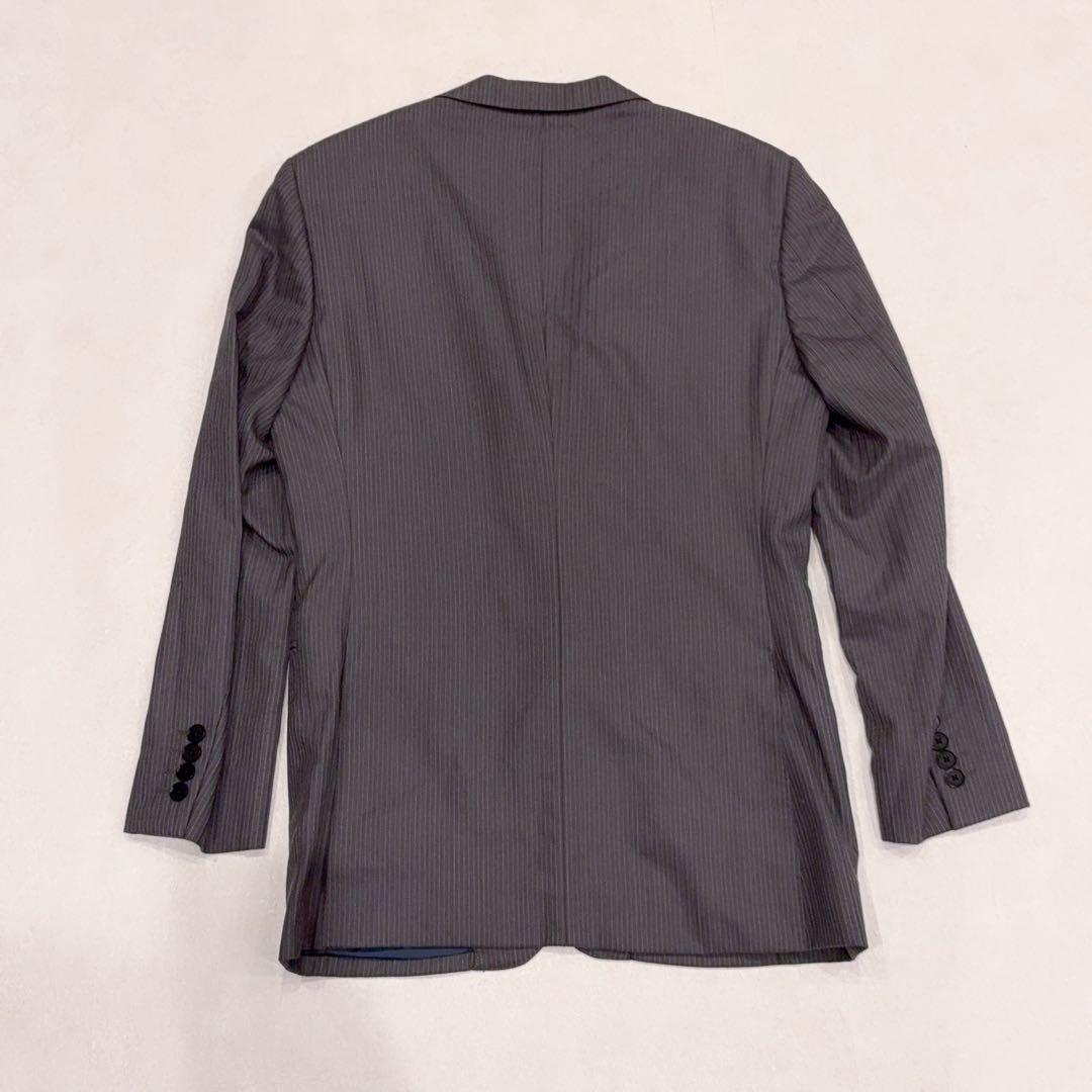 美品 BURBERRY BLACK LABEL ストライプ スーツ グレー