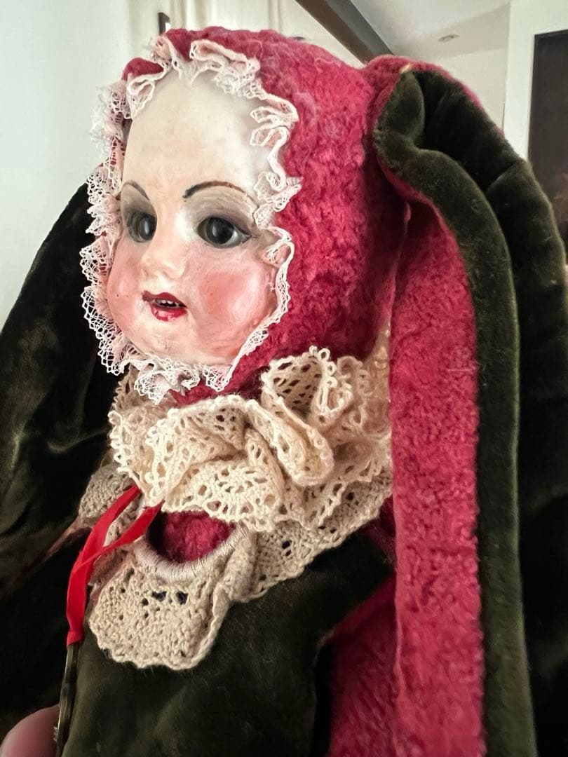 アンティーク動物コスチューム人形 ドール アンティーク　ビスクドール 人形