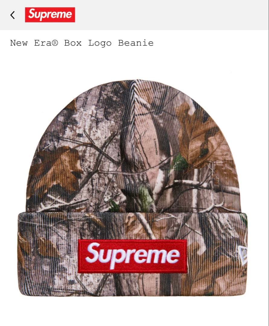帽子 supreme box logo new era beanie