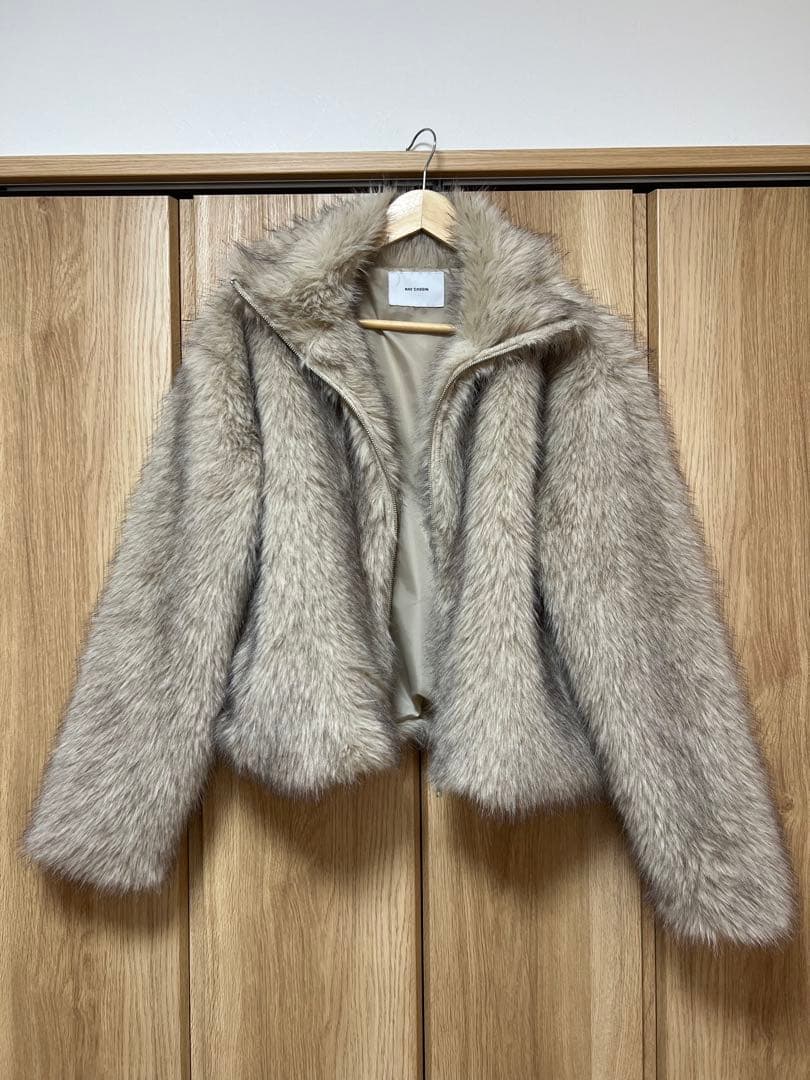 ci▽raycassinダブルジップファーブルゾン