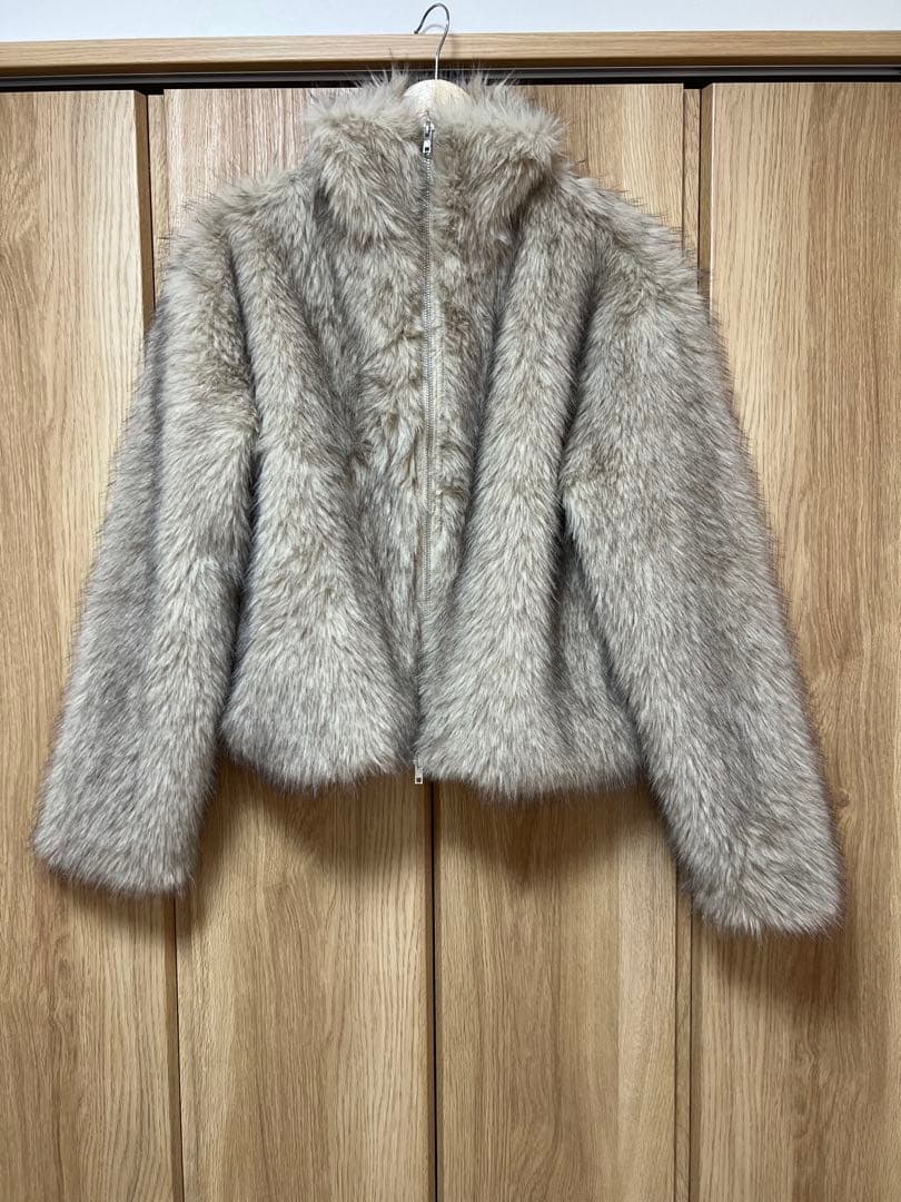 ci▽raycassinダブルジップファーブルゾン