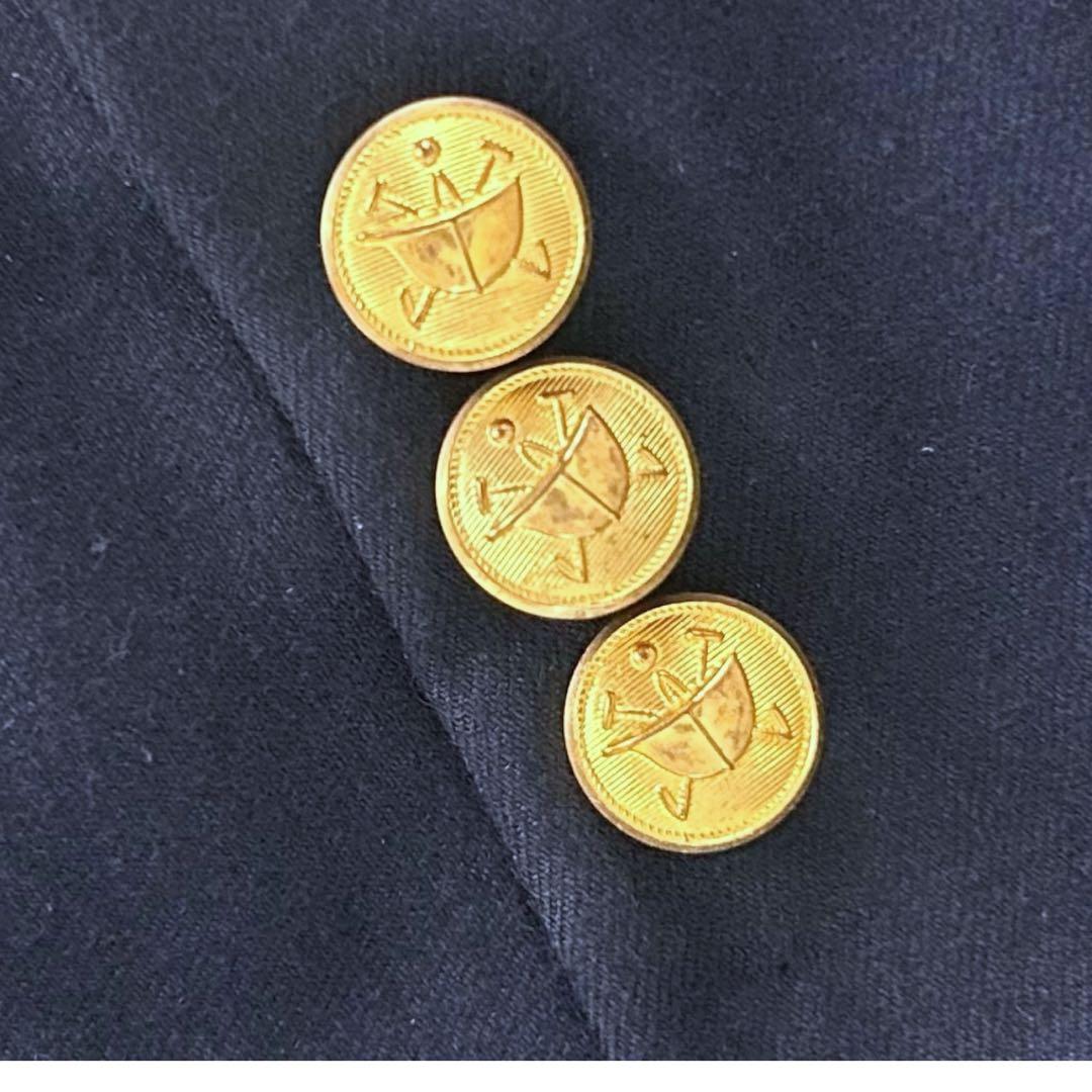 ポロバイラルフローレン 紺ブレ ダブル ジャケット 金ボタン ネイビー 150