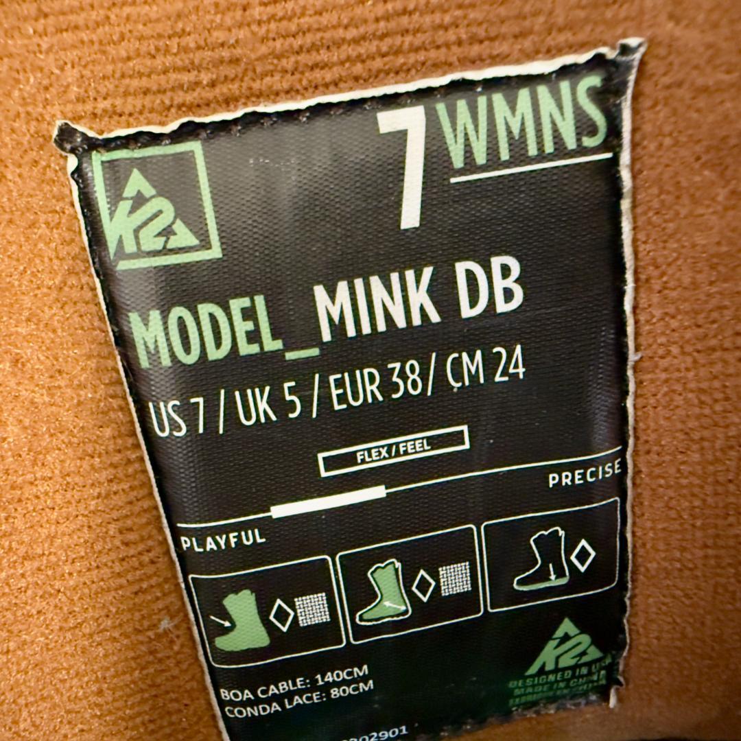 K2 MINK DB 24cm レディース　ダブルボア　ボア