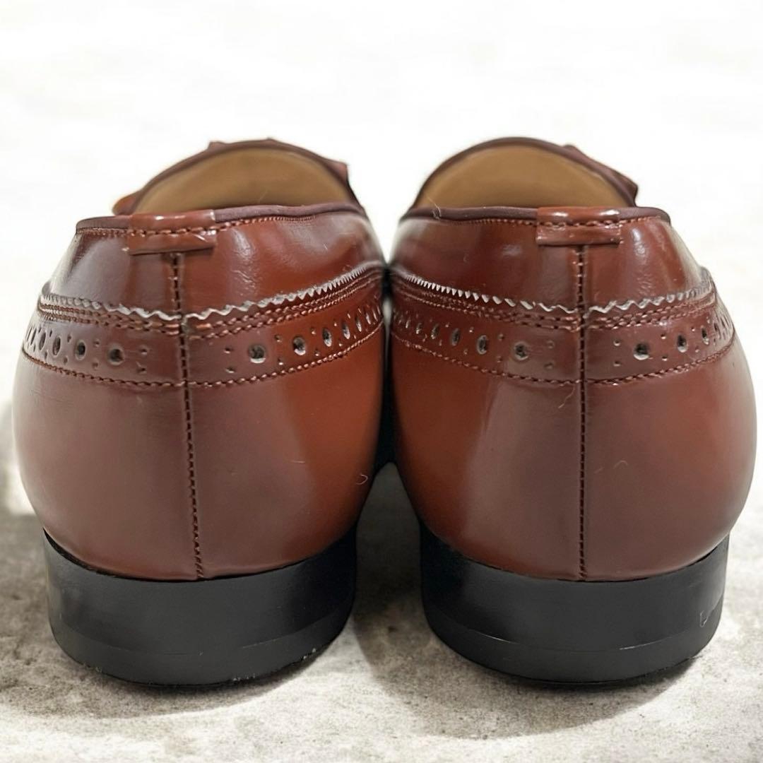 試着程度REGAL 本革 レザー タッセル ローファー ブラウン ウイングチップ