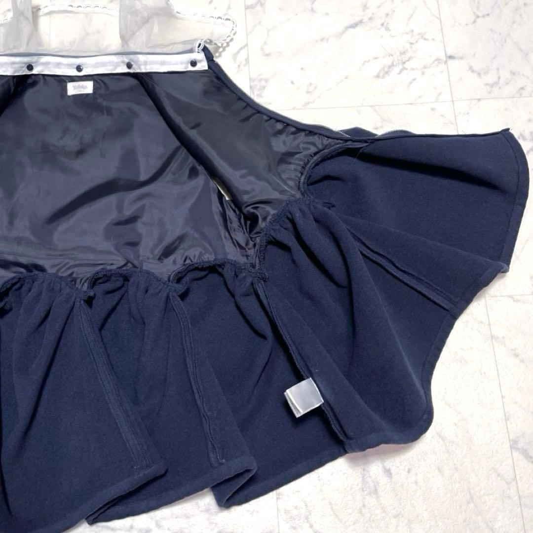 美品✨Bibiy. ANGIE SLEEVELESS JACKET ネイビー