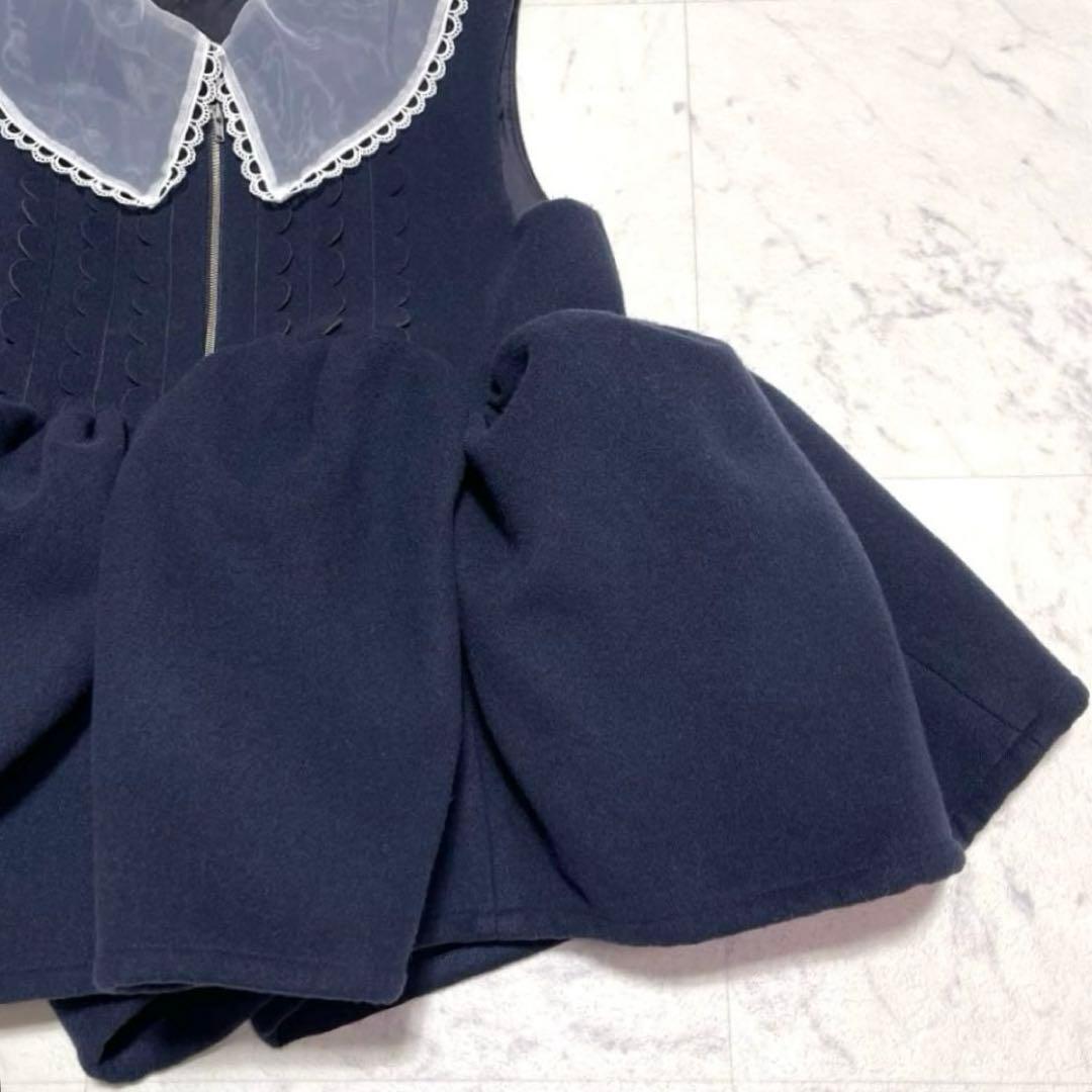 美品✨Bibiy. ANGIE SLEEVELESS JACKET ネイビー