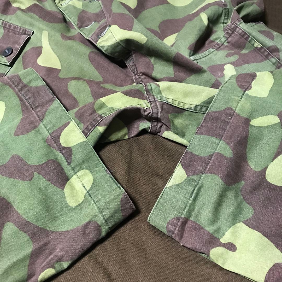 フィンランド軍　M62 オーバーパンツ　カモ　迷彩　ミリタリー　ビンテージ