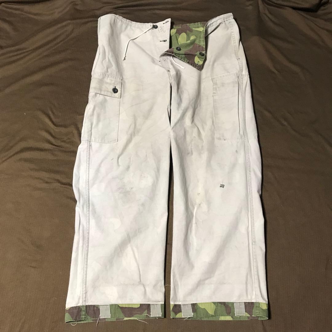 フィンランド軍　M62 オーバーパンツ　カモ　迷彩　ミリタリー　ビンテージ