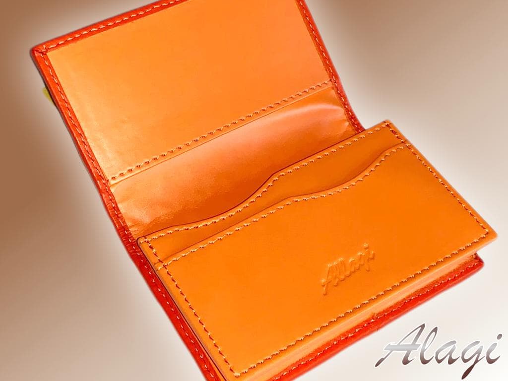 ☆qlaq☆ガルーシャ　名刺入れ　イントレチャート加工　2点セット